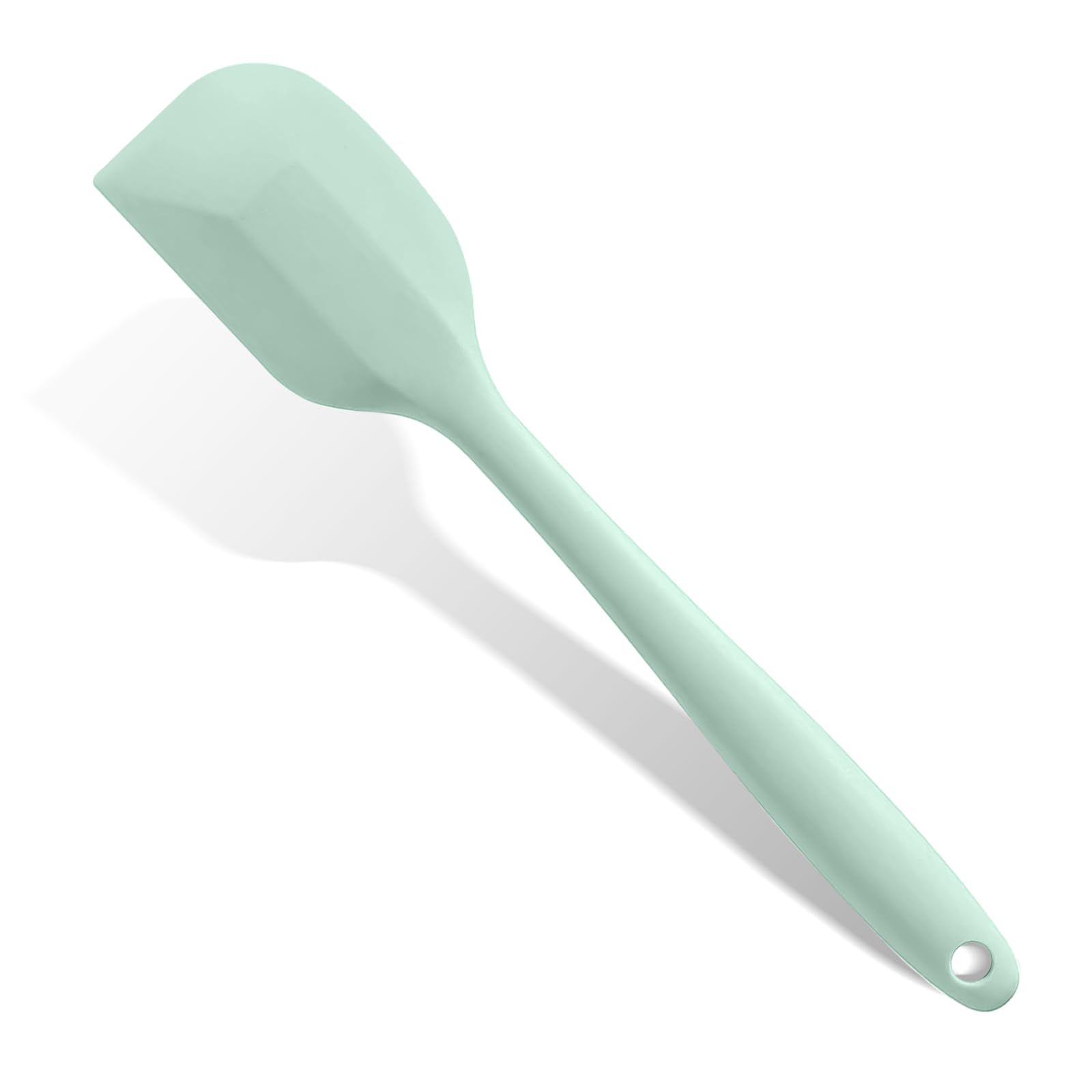 Mint Green Rubber Spatula for Kitchen Use, 10.8In Silicone Spatulas for Cooking Heat Resistant, Flexible Small Kitchen Spatula f