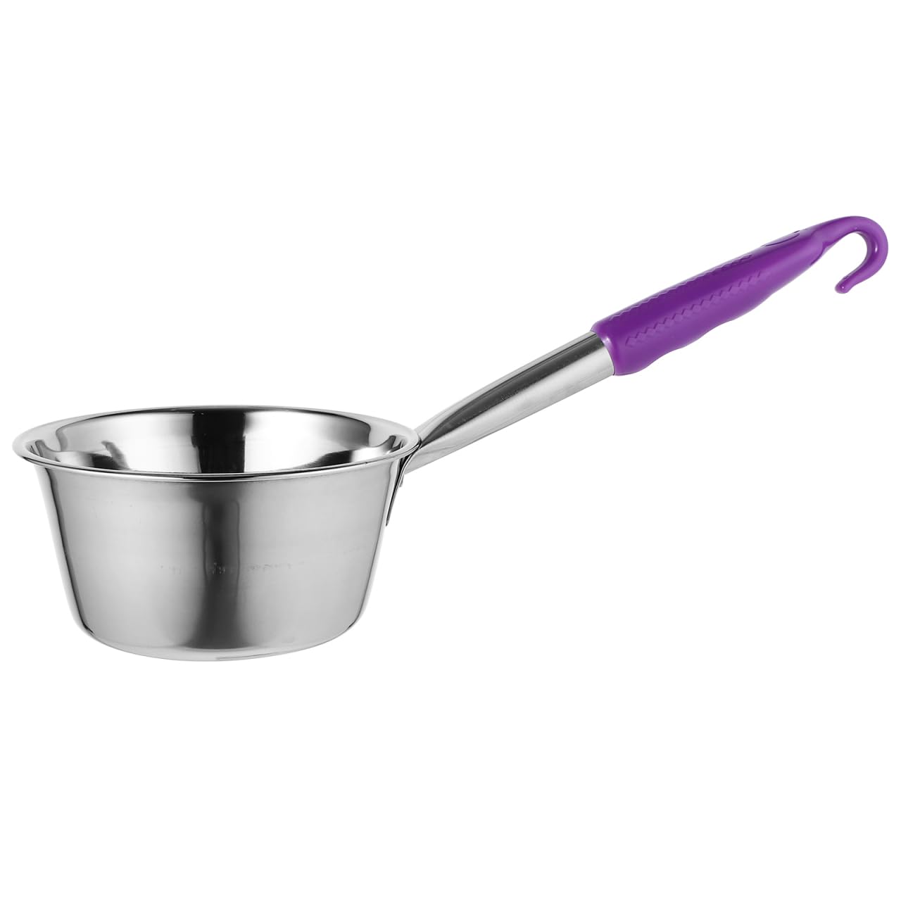 ABOOFAN 2 Pack Stainless Steel Ladle with Hook Handle 7.68In Portable Soup Spoon for Camping Hiking Kitchen Garden Water Scoop