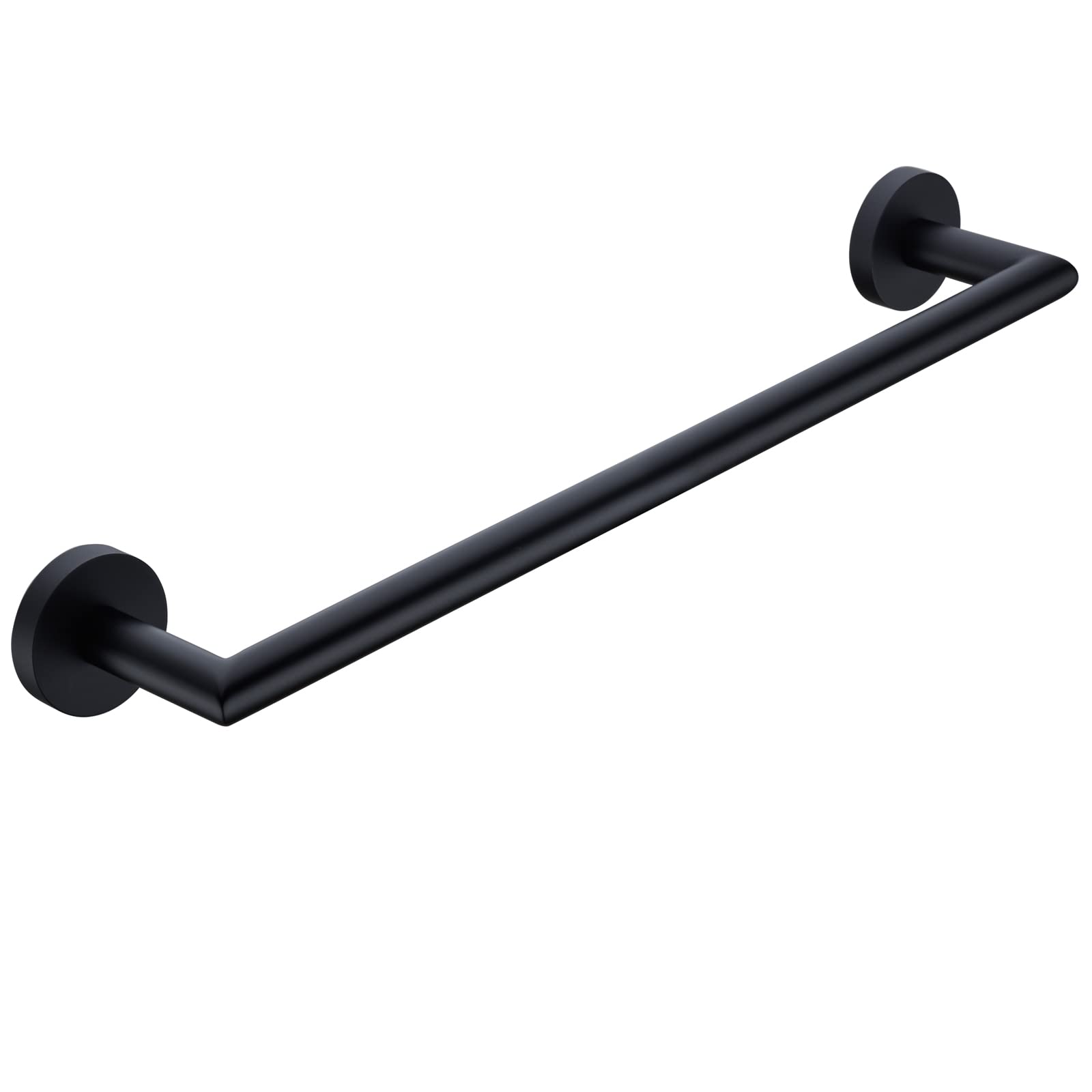Swhyger 18 Inch Matte Black Towel Bar For Bathroom Wall,Premium Grade Sus304 Stainless Steel Towel Rack Wall Mounted Single Laye