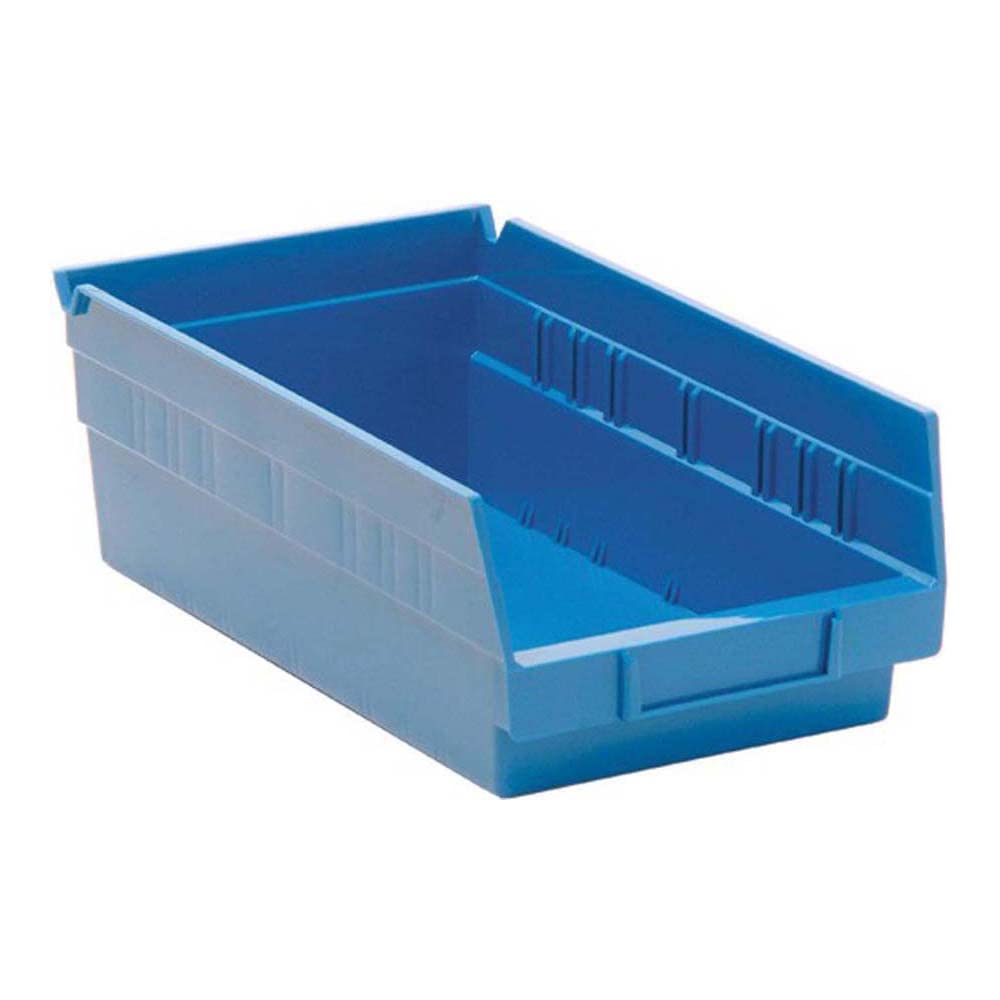 Quantum Storage Systems Quantum Storage Qsb102Bl 30-Pack 4'' Hanging Plastic Shelf Bin Storage Containers, 11-5/8'' X 6-5/8'' X