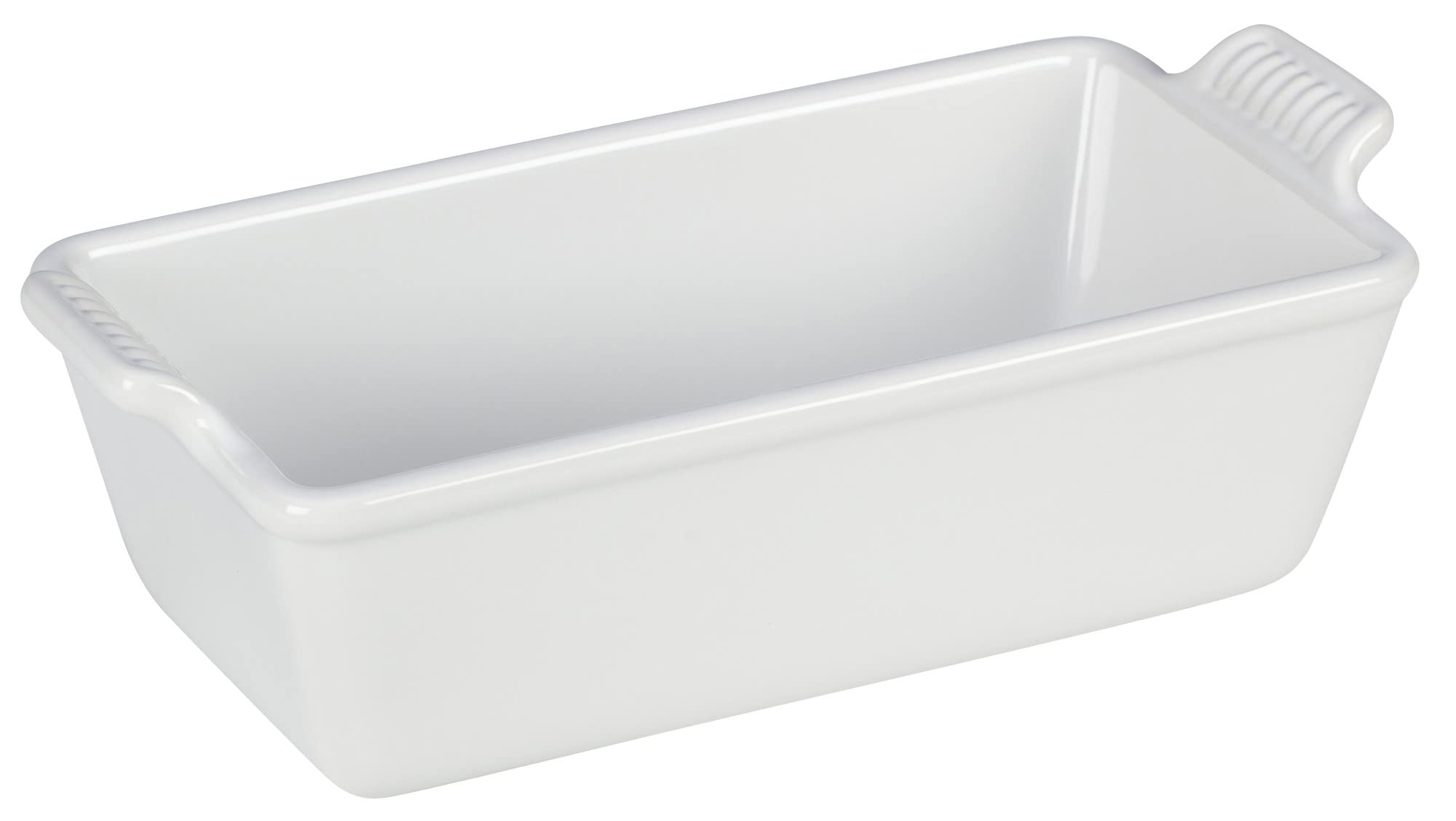 Le Creuset Stoneware Heritage Loaf Pan, 9'' X 5'' X 3'' (1.5 Qt.), White