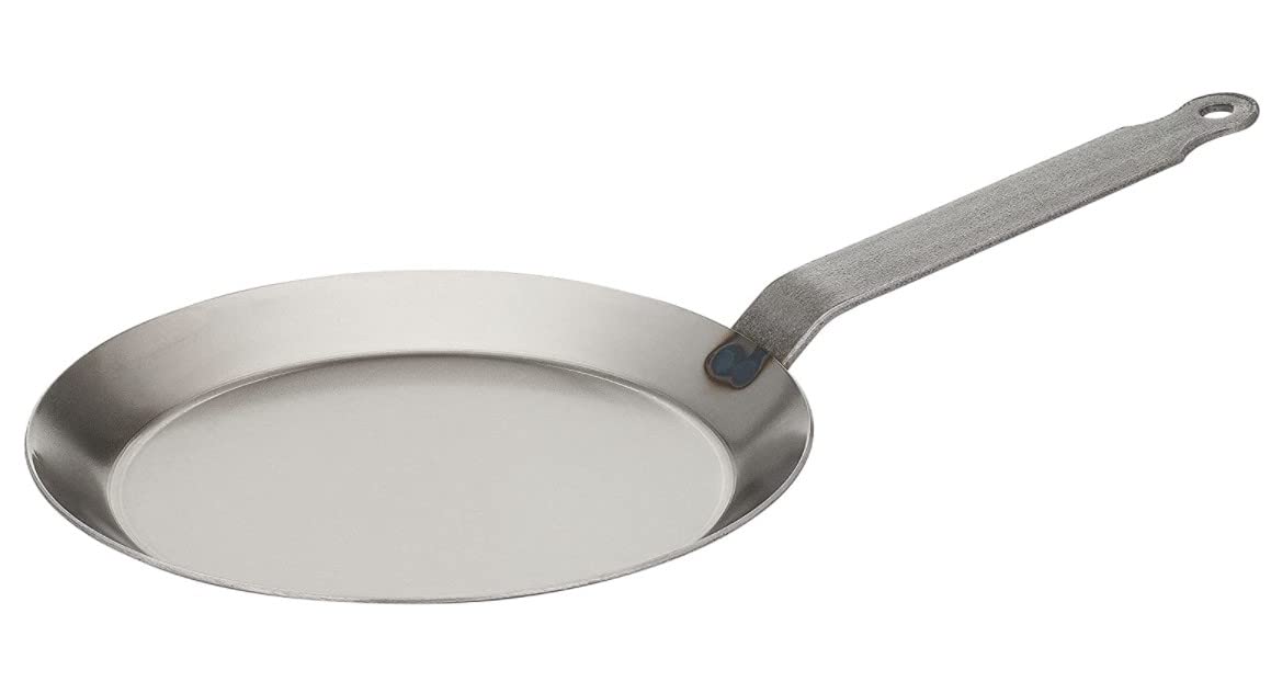 Matfer Bourgeat Black Carbon Steel Crepe Pan, 8 5/8