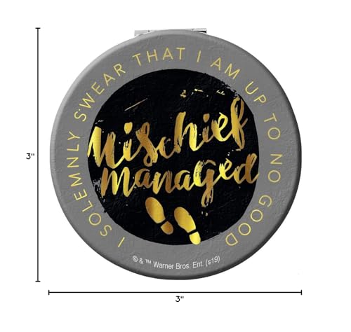 Spoontiques Mischief Managed Compact Mirror, Multicolored