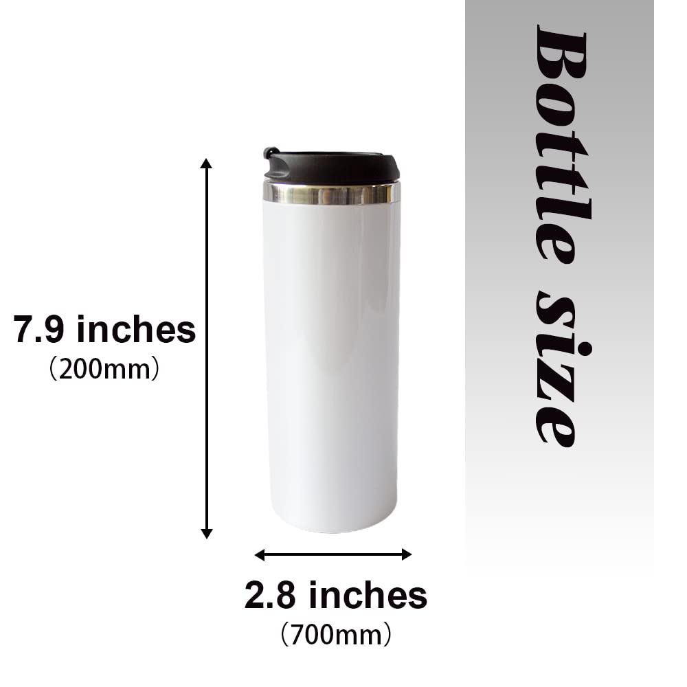 Mr.R 15Oz Sublimation Blanks Tumbler With Lid,Stainless Steel Double Wall Vacuum Insulated Travel Water Bottle Straight Mug,Dura