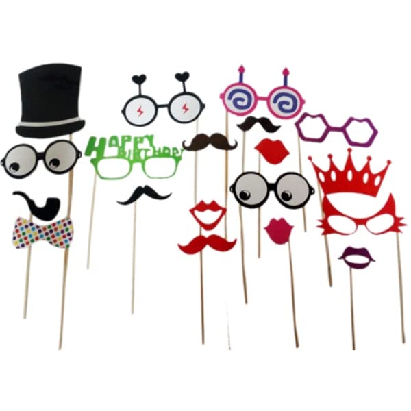 Funcart 20 pcs Happy Birthday Party Props Sticks