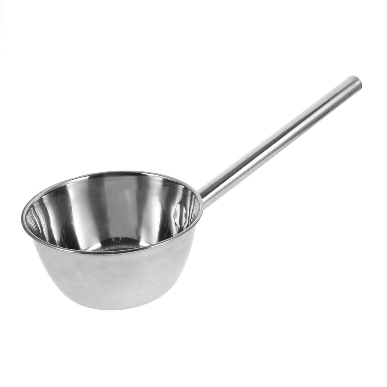 PRETYZOOM Long Handle Water Scoop, 19 Stainless Steel Ergonomic Ladle, Multiusage for Kitchen Cooking, Serving, Garden Wateri