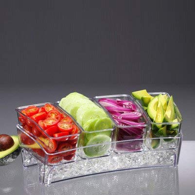 PRODYNE SB6 CONDIMENT BAR ON ICE SIMPLY FILL BOTTOM OF TRAY