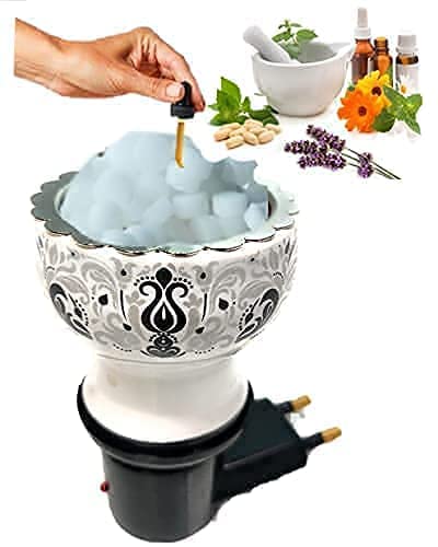 90 Degree Shock Proof Electric Aroma Camphor Diffuser For Home Fragrance Kapoor Dani Incense Holder Oil Burner (Mix Colours) 8X7