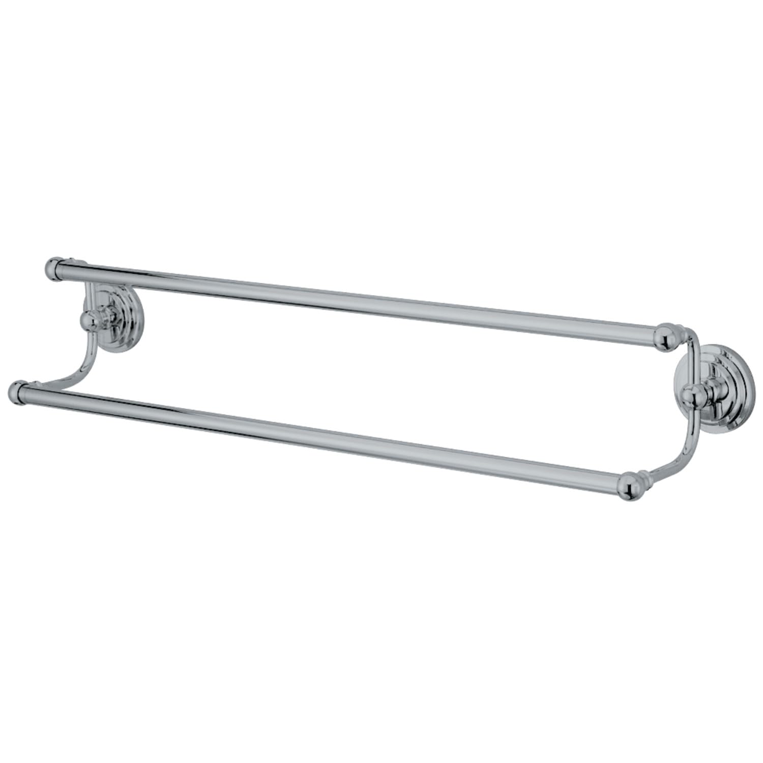 Kingston Brass Ba271318C Milano 18'' Dual Towel Bar, Polished Chrome