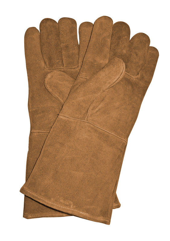 Gloves Brown Leather (Pack Of 1)