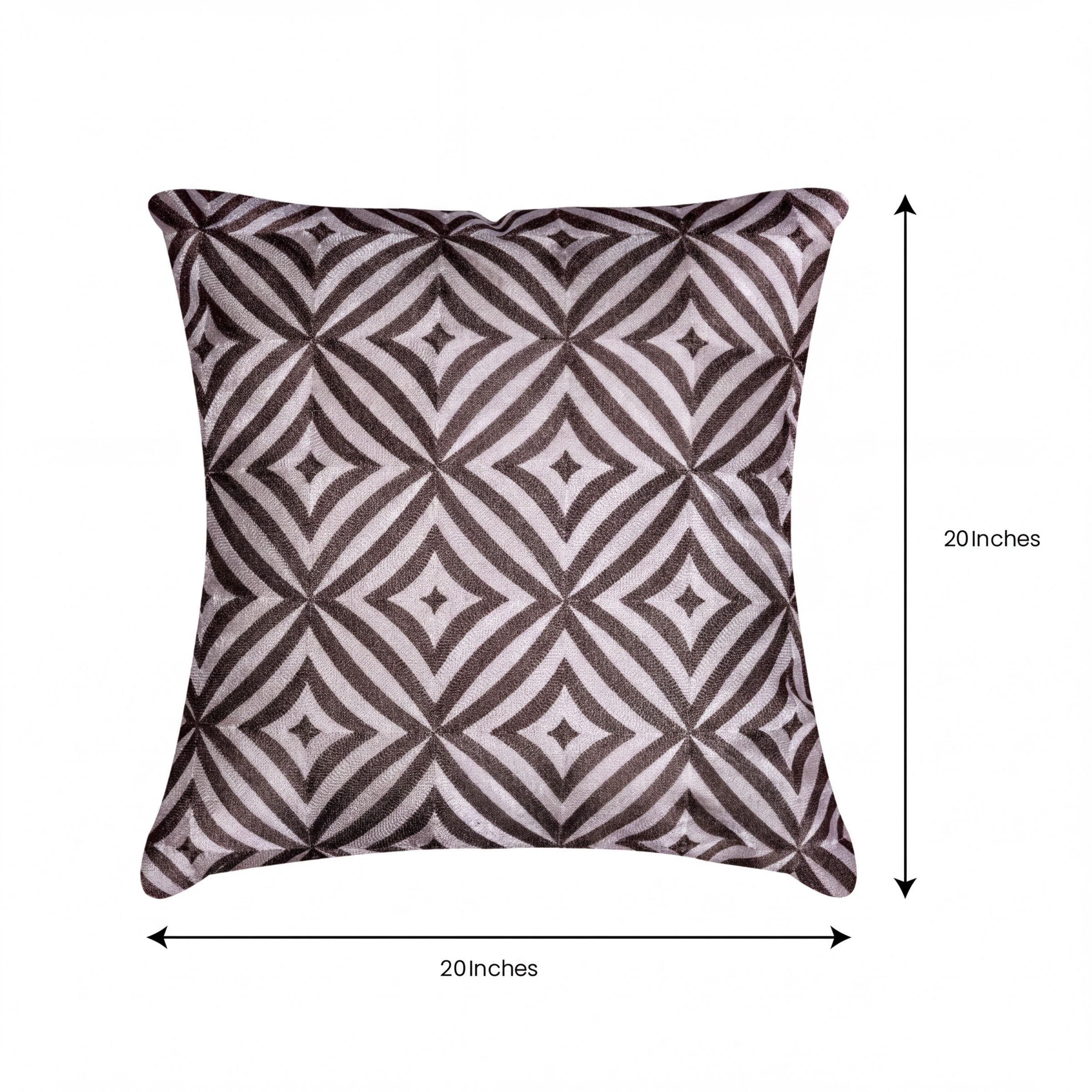 Beige Throw Pillow Covers - 20x20 Inch Linen Cushion Covers with Zipper Closure