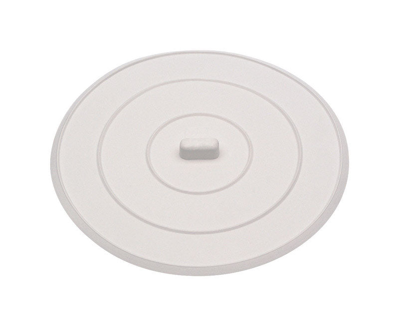 Sink Stopper Plstc Wh 5'' (Pack Of 1)