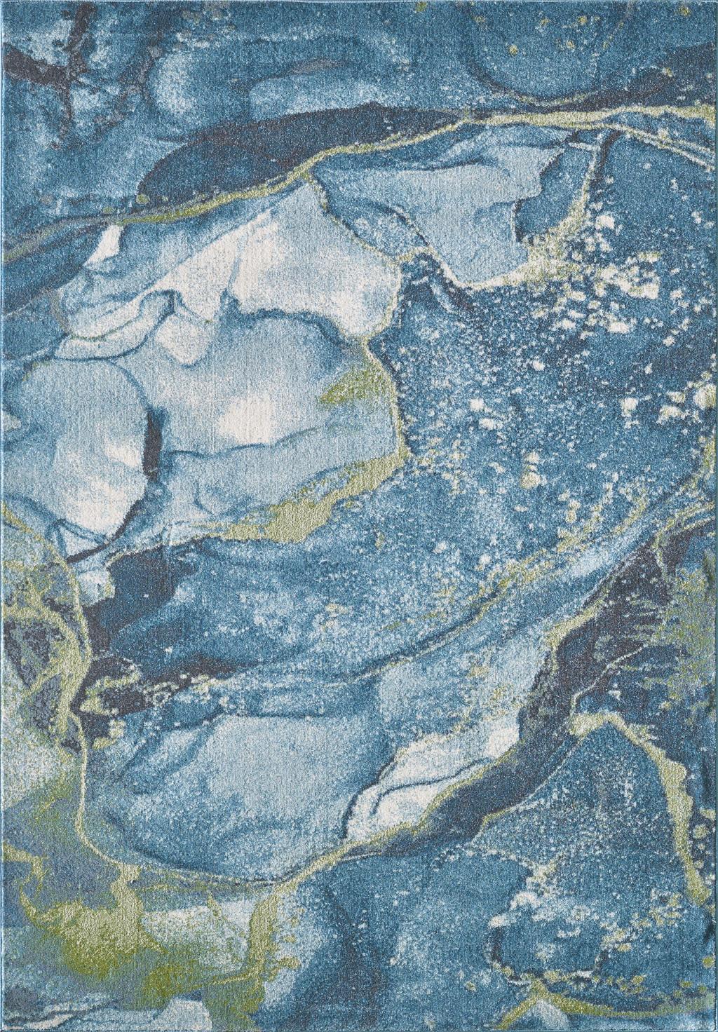 8 x 11 Blue Sage Abstract Stone Modern Area Rug
