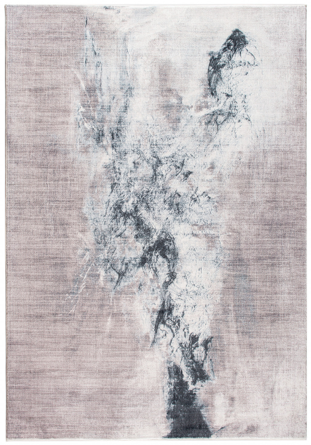 6 x 9 Sand Abstract Splash Modern Area Rug