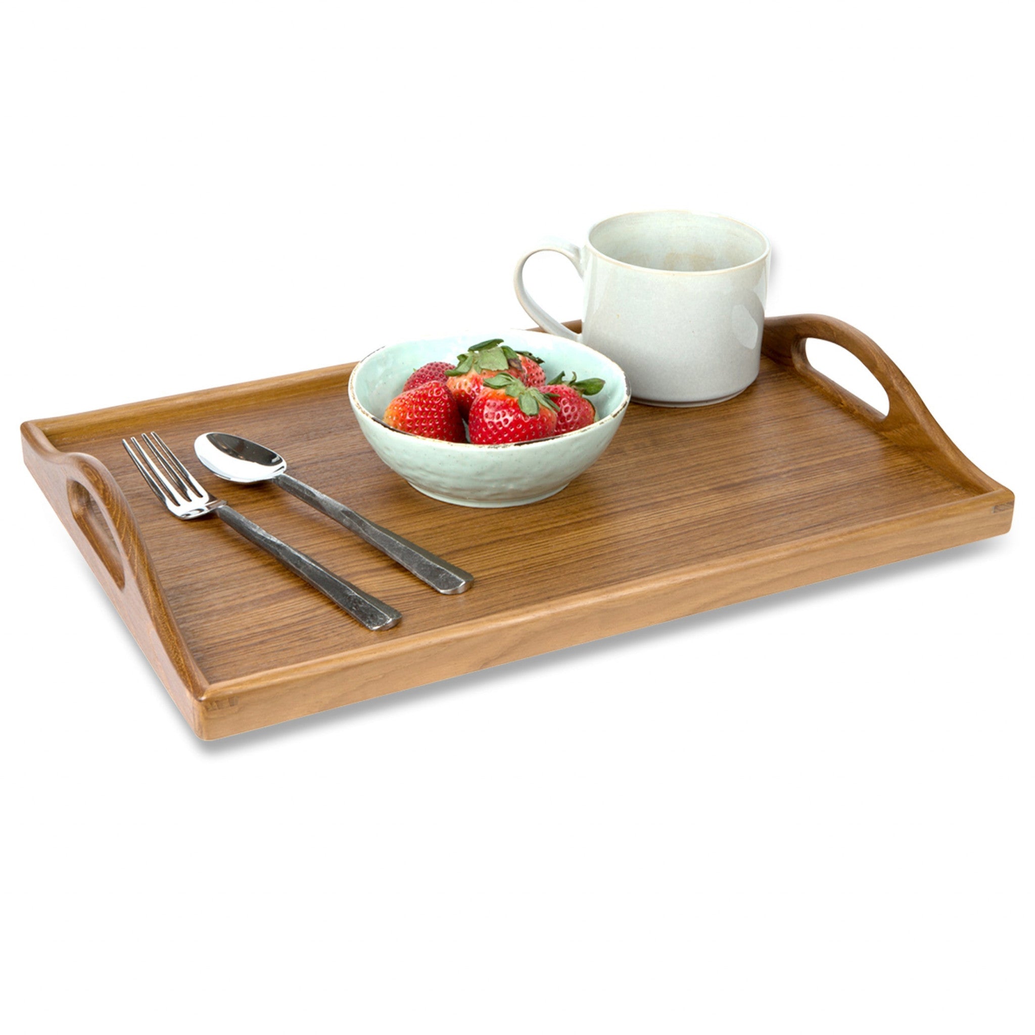 Designer Solid Teak 19'' Serving Tray
