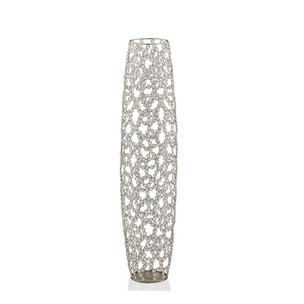 40  Bling Faux Crystal Abstract Twigs Barrel Floor Vase