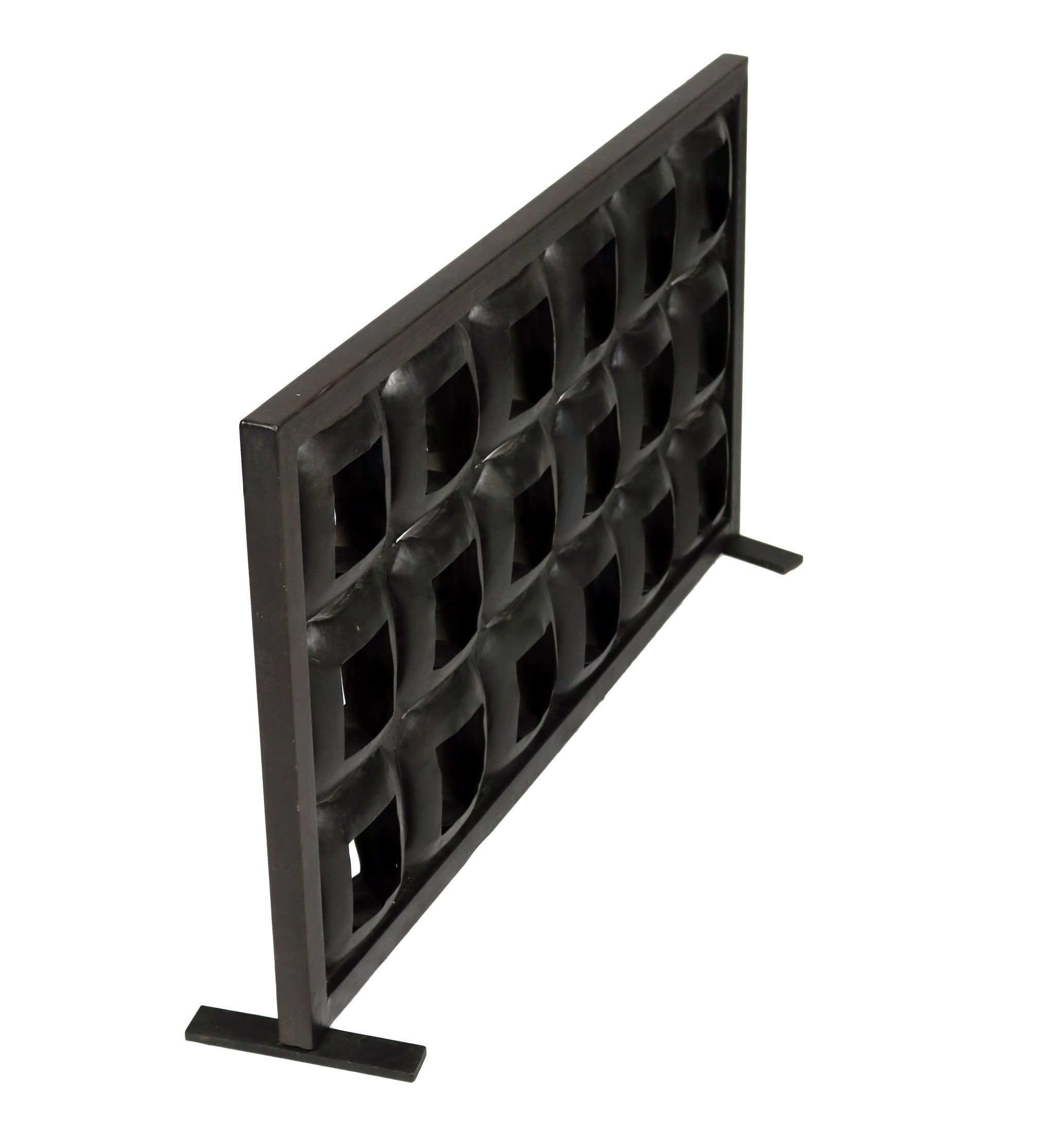23 Black Iron Floor Tealight 18-candle Holder