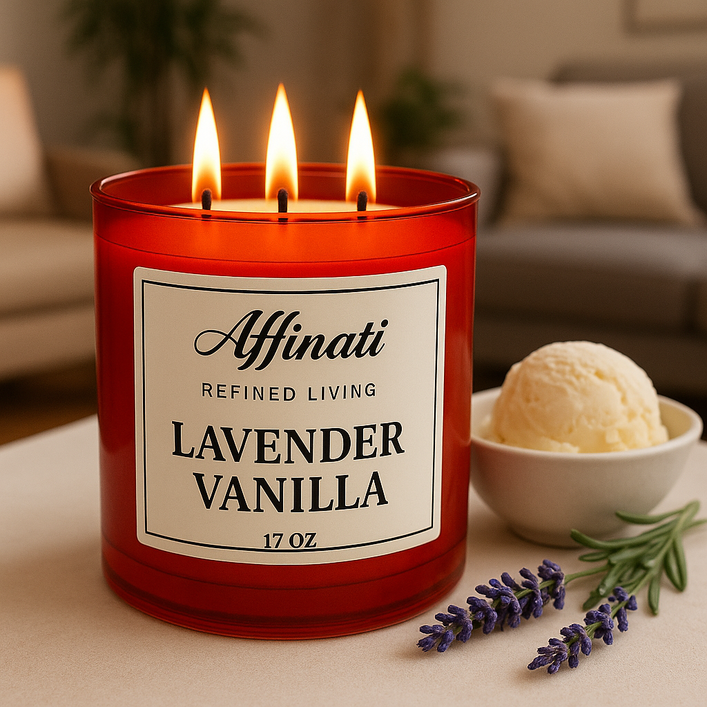 3-Wick Lavender Vanilla Candle