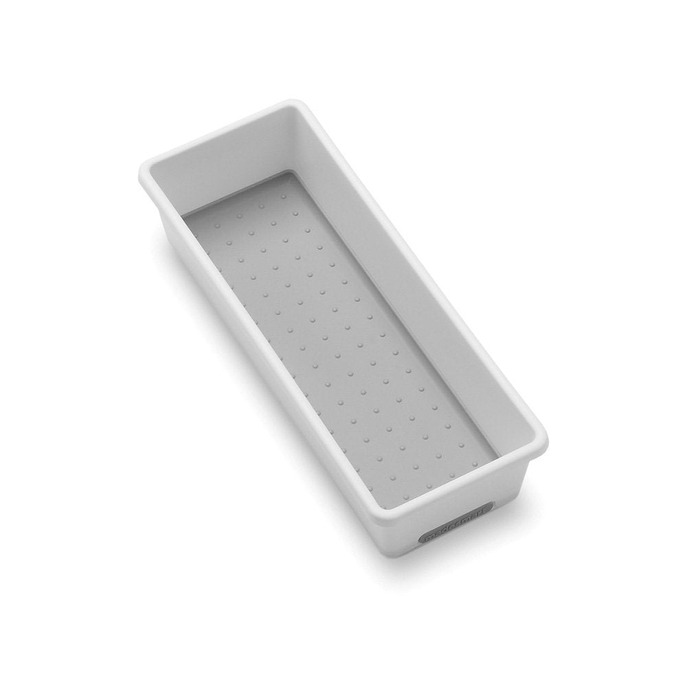 Madesmart Classic 9.8 X 3.8 Bin - White | Classic Collection | Multi-Purpose Storage Organizer | Soft-Grip Lining And Non-Slip R