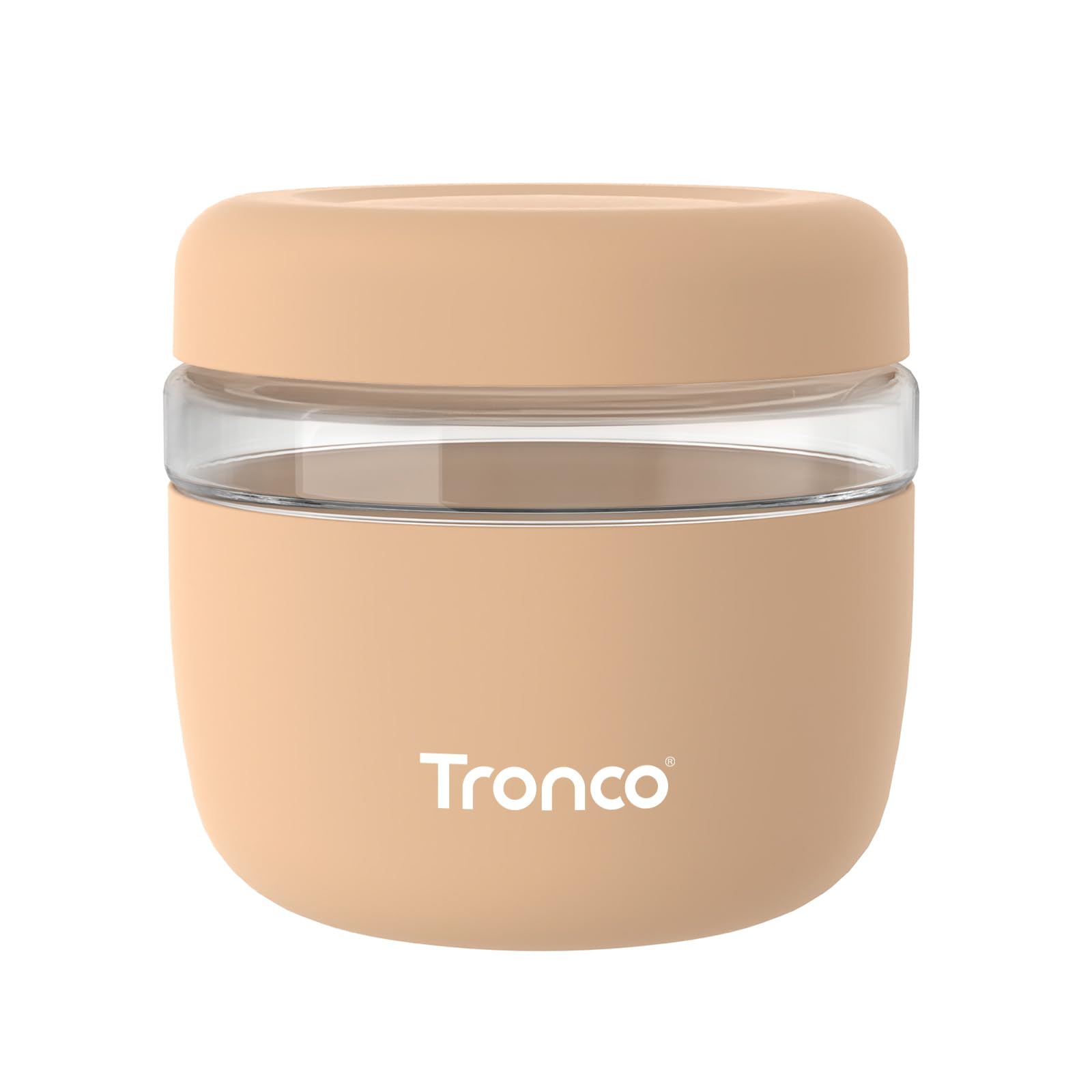 Tronco 24 Oz Glass Lunch Bowl Container With Lid, Glass Food Storage Containers, Leak & Spill Proof, Soup & Stew Food Storage, M