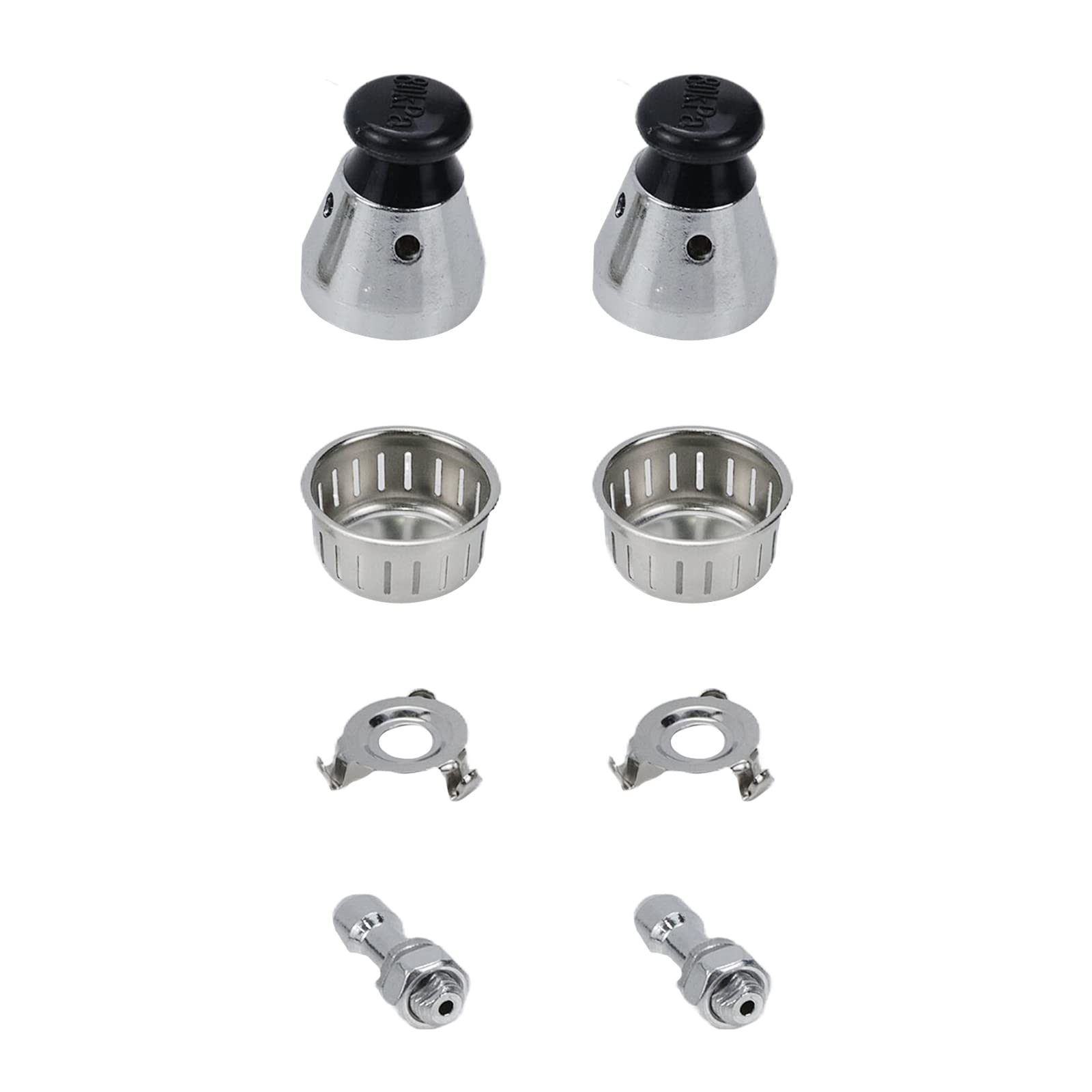 S Sydien 2Pcs Universal Cooker Relief Jigger Valve Replacement Regulator Weight Pressure Control 80Kpa