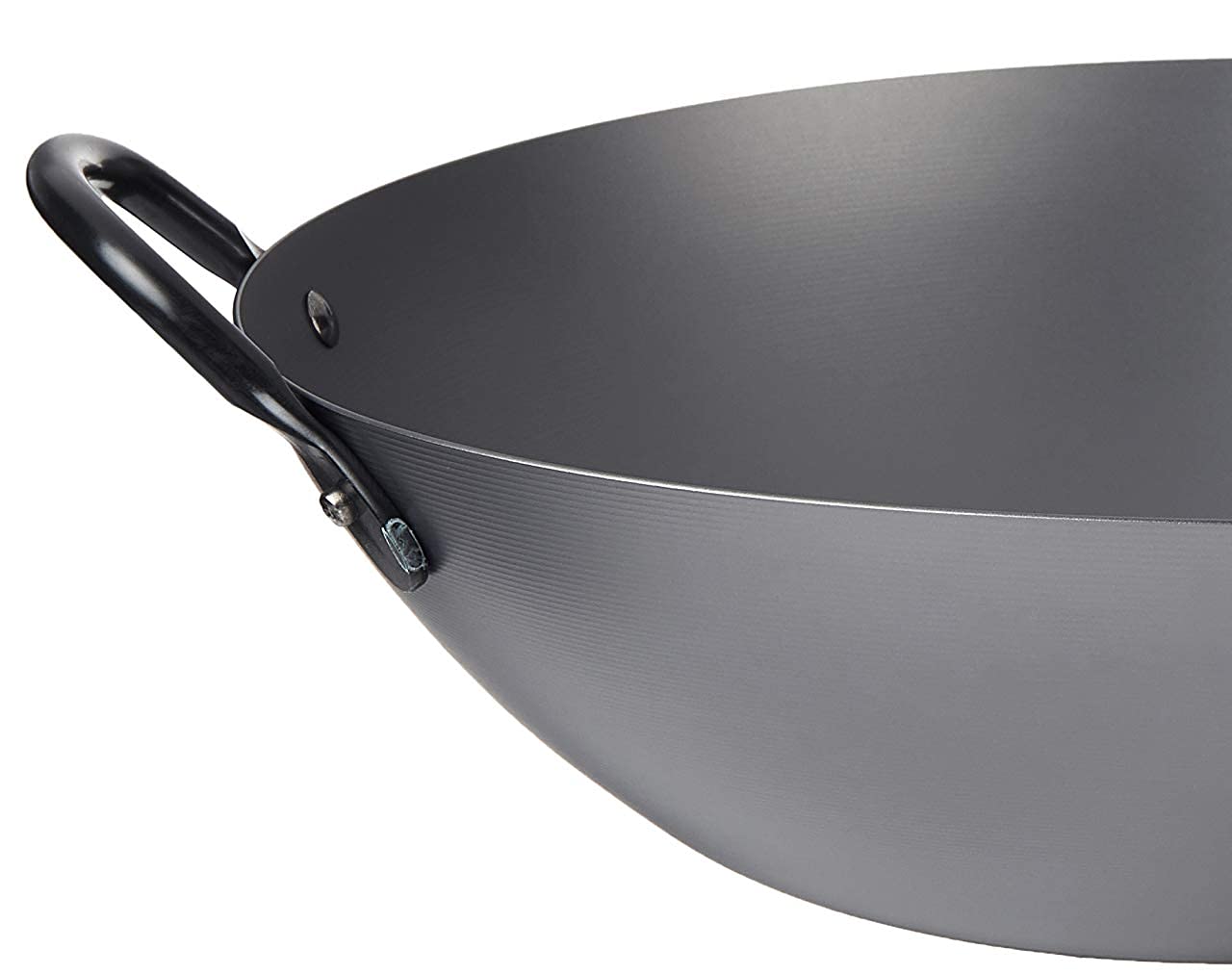 Yoshikawa Black Steel Canton Wok, 13