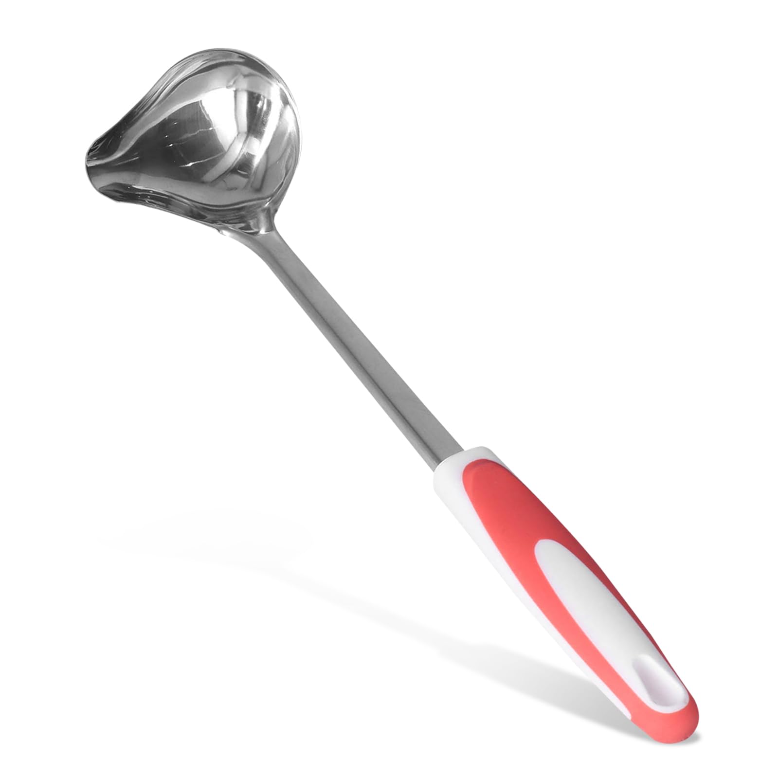 Canning Ladle, Metal Ladle Soup Serving Ladles Stainless Steel Canning Ladle Long Handled Ladle Oil Soup Spoon Pouring 12.2 x 3.