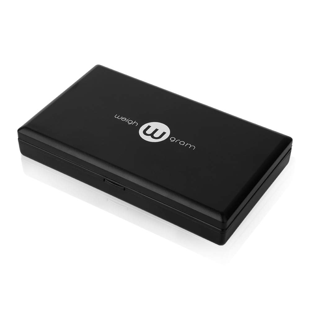 Weigh Gram Digital Pocket Scale 600g x 0.1g, Stainless Steel, Black, Model 4335500561, Ideal for Jewelry and Food Measurement