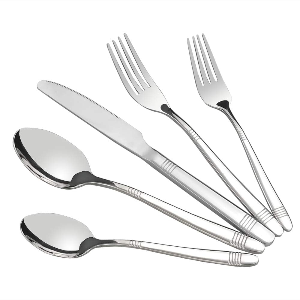 Begale 80-Piece Flatware Set, Stainless Steel, Service For 16