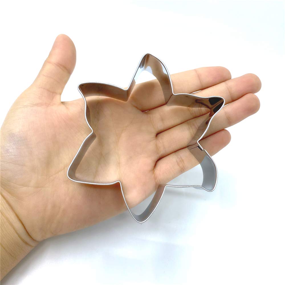 Liliao Lily Flower Cookie Cutter - 3.3 X 3.7 Inches - Stainless Steel