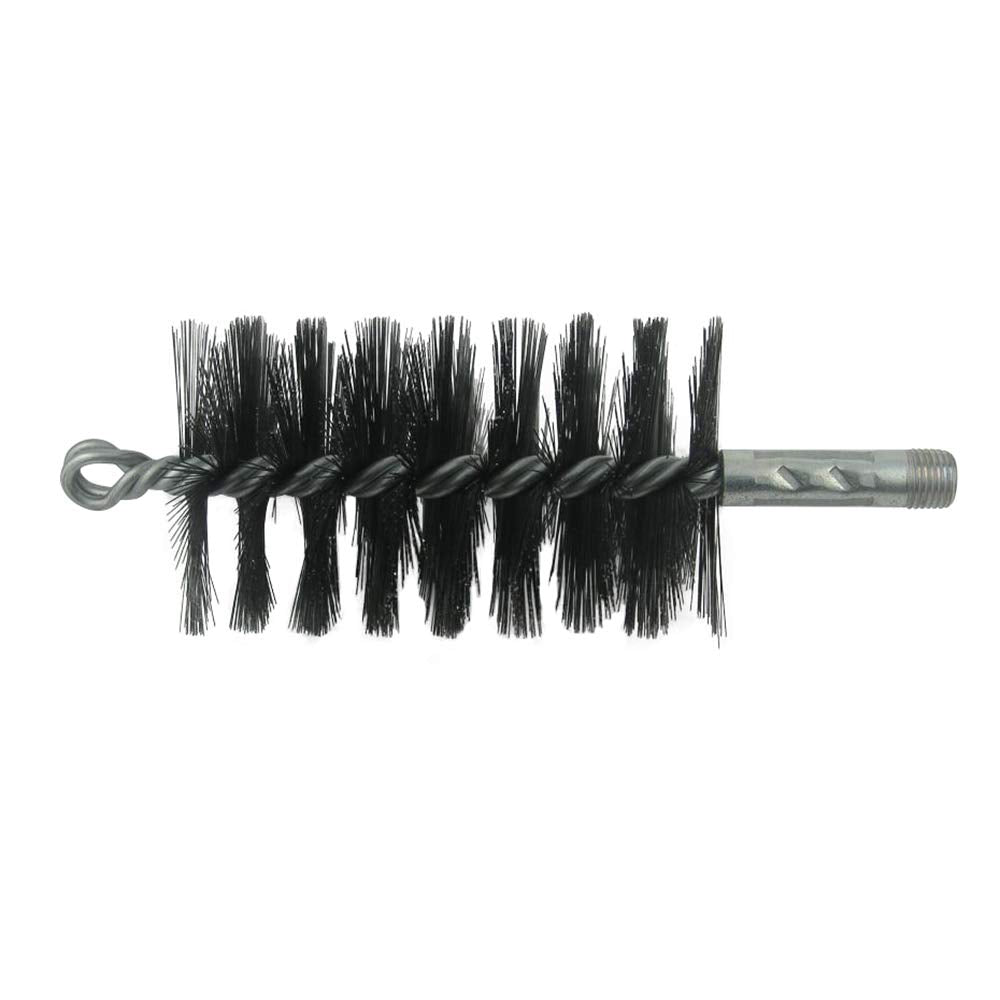 Trash Chute Door Supply Round Furnace Boiler Tube Brush Head Double Spiral With Loop (Wire, 2.25 Inch Diameter For 2.5 Inch Tube