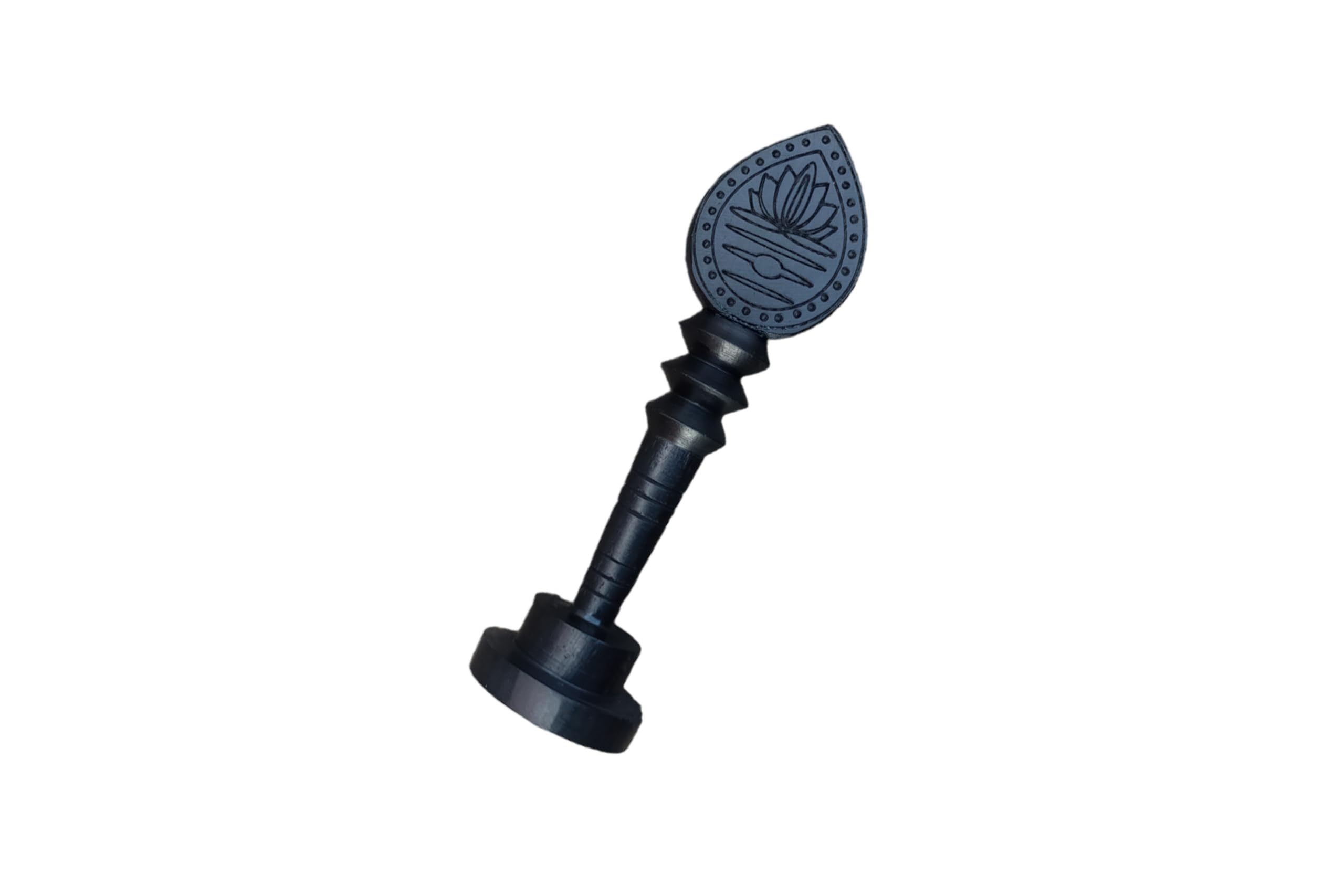 Kc Products Karungali Vel 3 Inch With Stand - Murugan Vel Lord Karthikeya Ebony Wood For Pooja, Car Dashboard, Home Decor