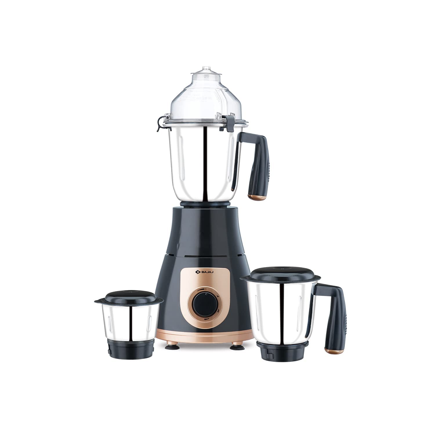 Bajaj Gx-3701 750W Mixer Grinder | Nutri-Pro Feature | 3 Jars | Multi-Functional Blades | 2 Yrs Warranty Black