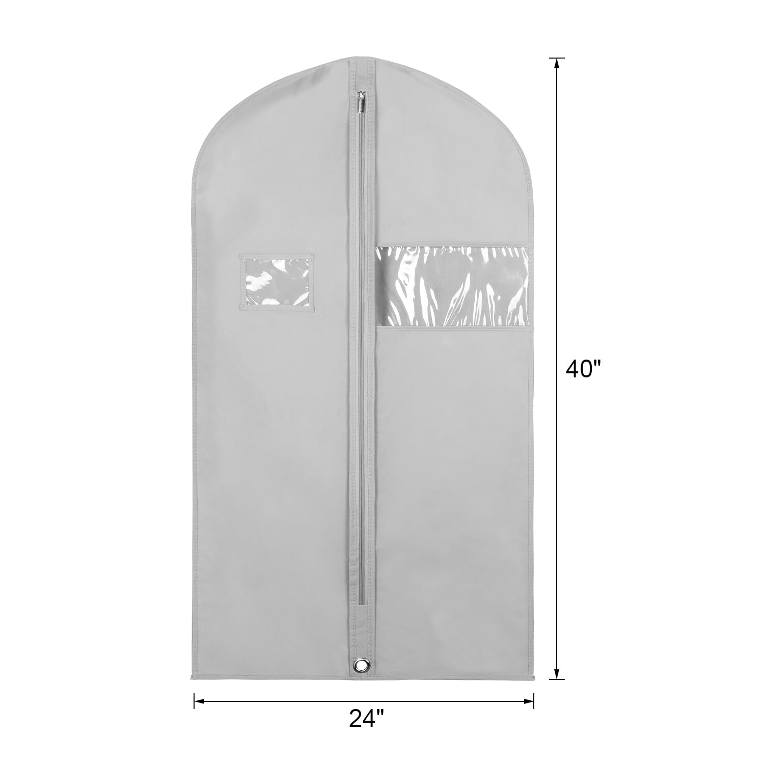 Syeeiex 40'' Suit Bag, Set Of 5 Garment Bag, Garment Bags For Hanging Clothes, Suit Bags For Closet Storage, Waterproof And Dust