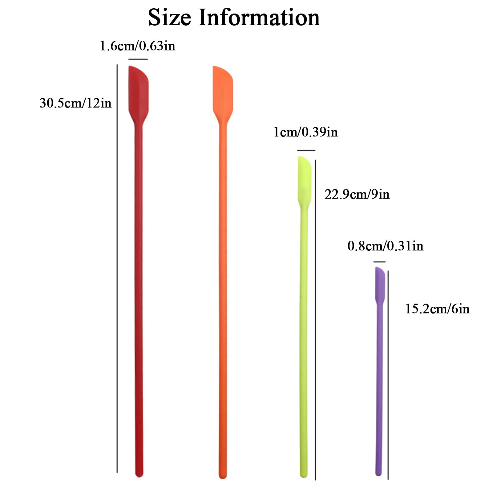 Beauty Spatula, 4 Pcs Makeup Spatula Mini Spatula For Cosmetics And Kitchen Jar, Small Silicone Spatula For Beauty And Kitchen T