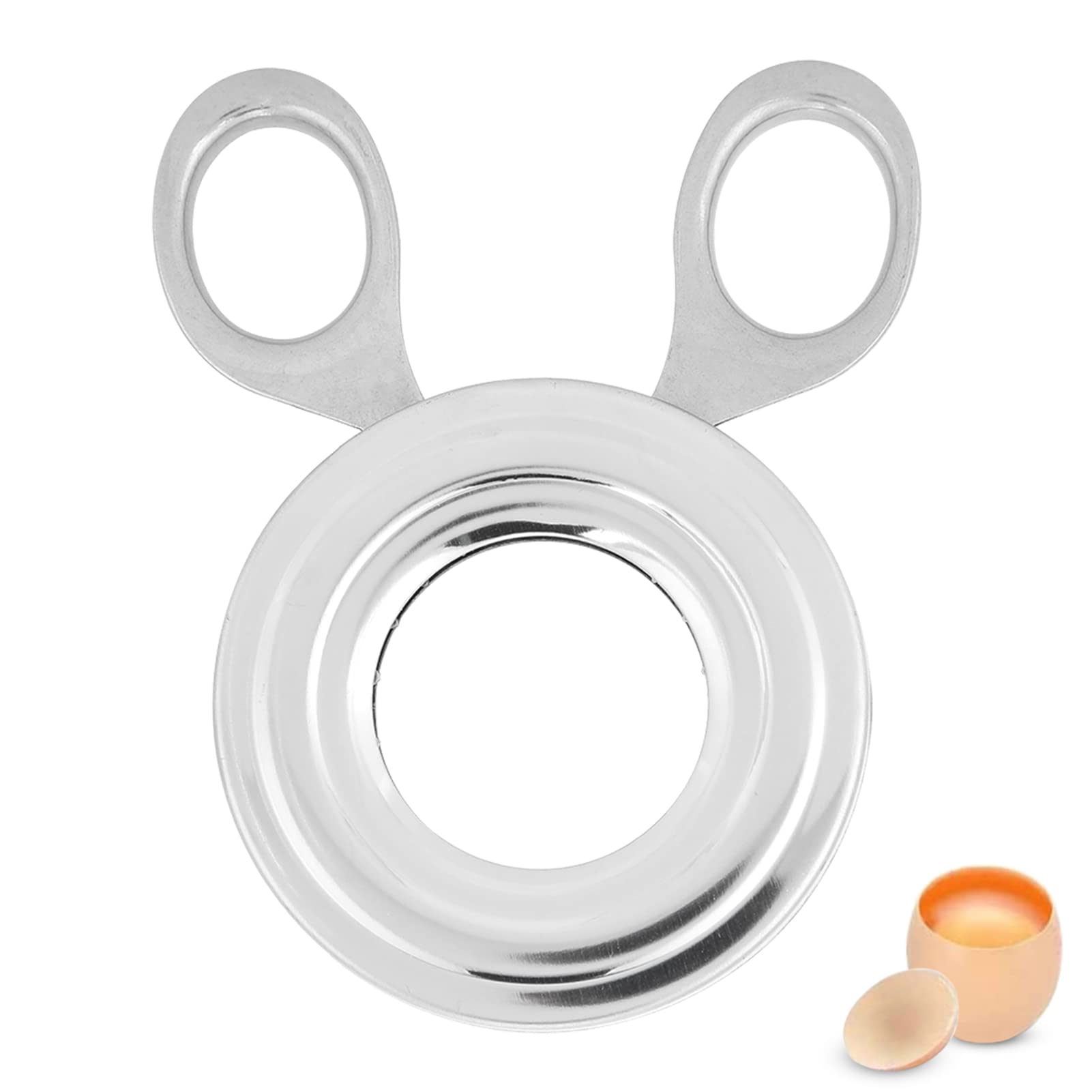 Egg Cracker Topper Stainless Steel Egg Opener Eggshell Cutter Easy Egg Opener Soft Hard Boiled Eggs Cutter Cracker Separator Egg