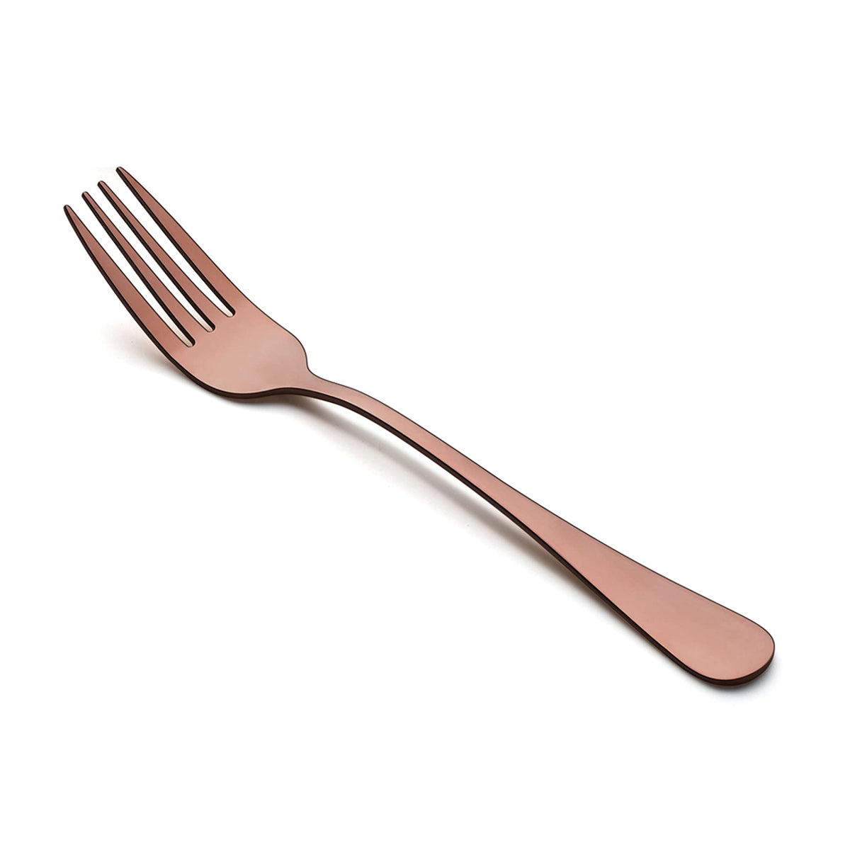 Lianyu Copper Salad Forks Set Of 12, Stainless Steel Silverware Flatware Small Forks, Appetizer Dessert Forks For Home Restauran