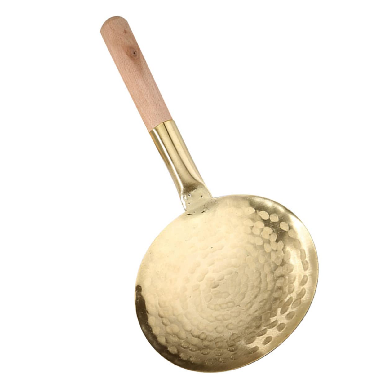 FELTECHELECTR Tofu Scooper Spoon  MultiFunctional Kitchen Utensil for Serving Tofu Soup and More  8.46 Inch Wooden Handle
