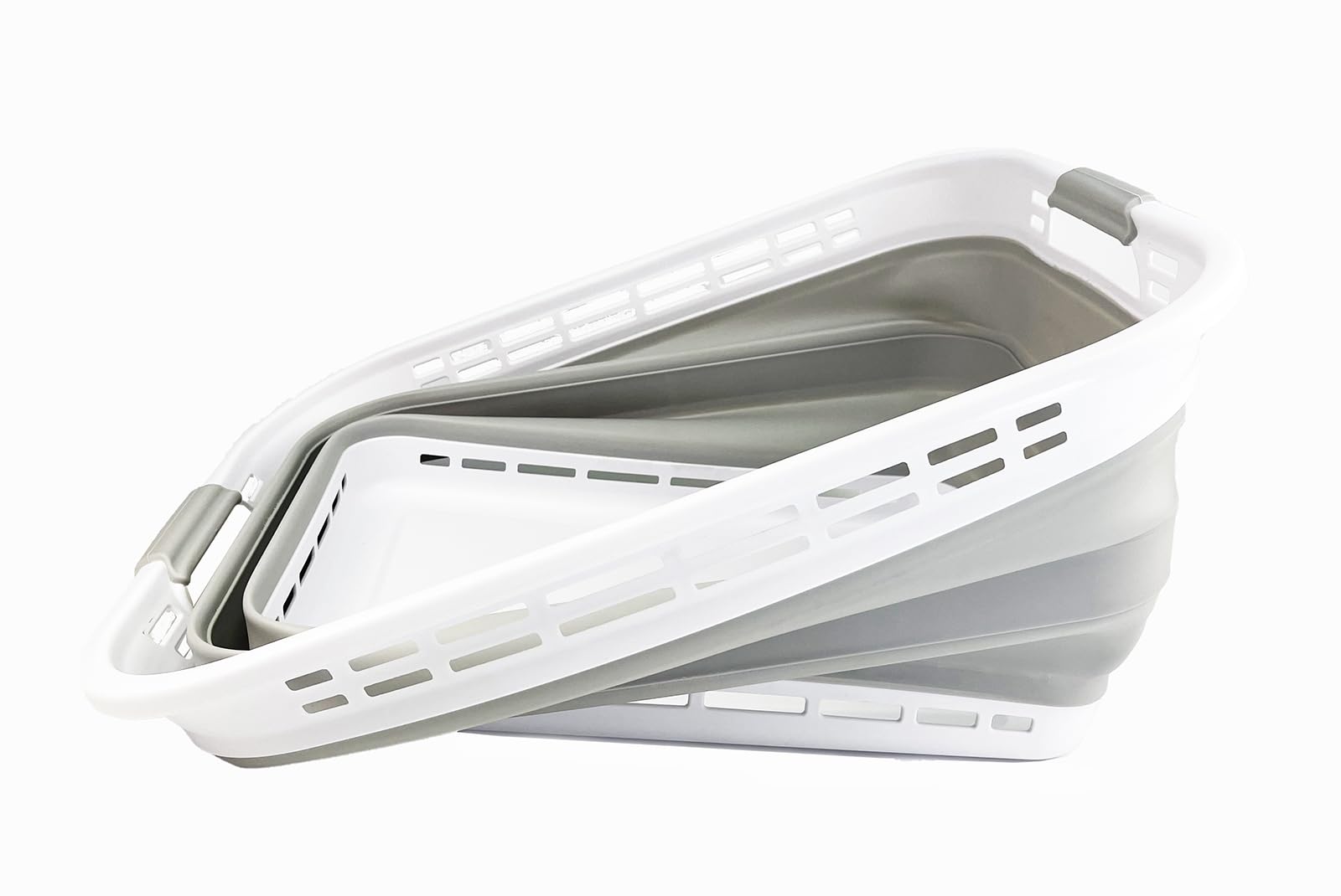 Sammart 42L (11 Gallons) Collapsible Plastic Laundry Hamper/Basket - Foldable Storage Container/Organizer - Portable Laundry Bas