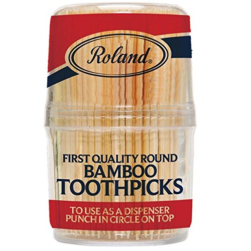 R. Bamboo Toothpicks/Plastic Canister - 300 Count, 300-Count (Pack Of 288)