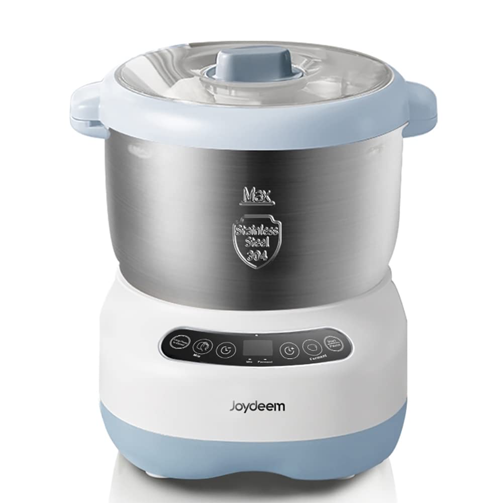 Joydeem Electric Dough Maker With Ferment Function, Microcomputer Timing, Face-Up Touch Panel, 6.6Qt, 304 Stainless Steel, Jd-Hm