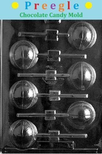 Preegle Plp-S027 Basketball Lollipop Sucker Chocolate Candy Mold