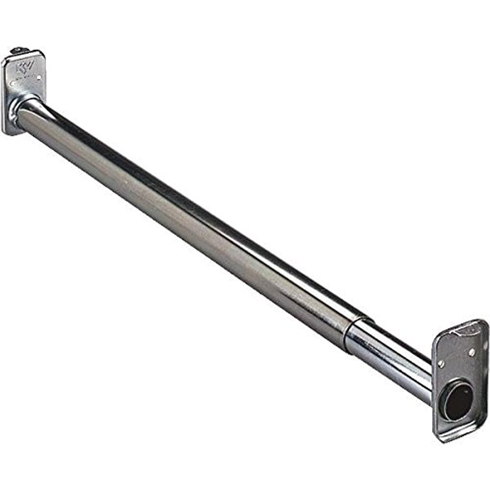 Knape & Vogt Mfg Co Zinc Adjustable Closet Rod, 18/30''