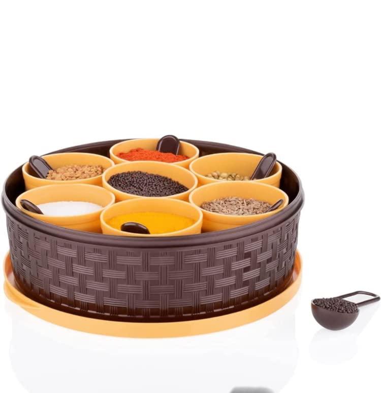 Yours Kitchen Store Presents Multipurpose Plastic Masala Box For Kitchen Royal, Spice Boxes For Kitchen, Rangoli/Spice/Masala Da