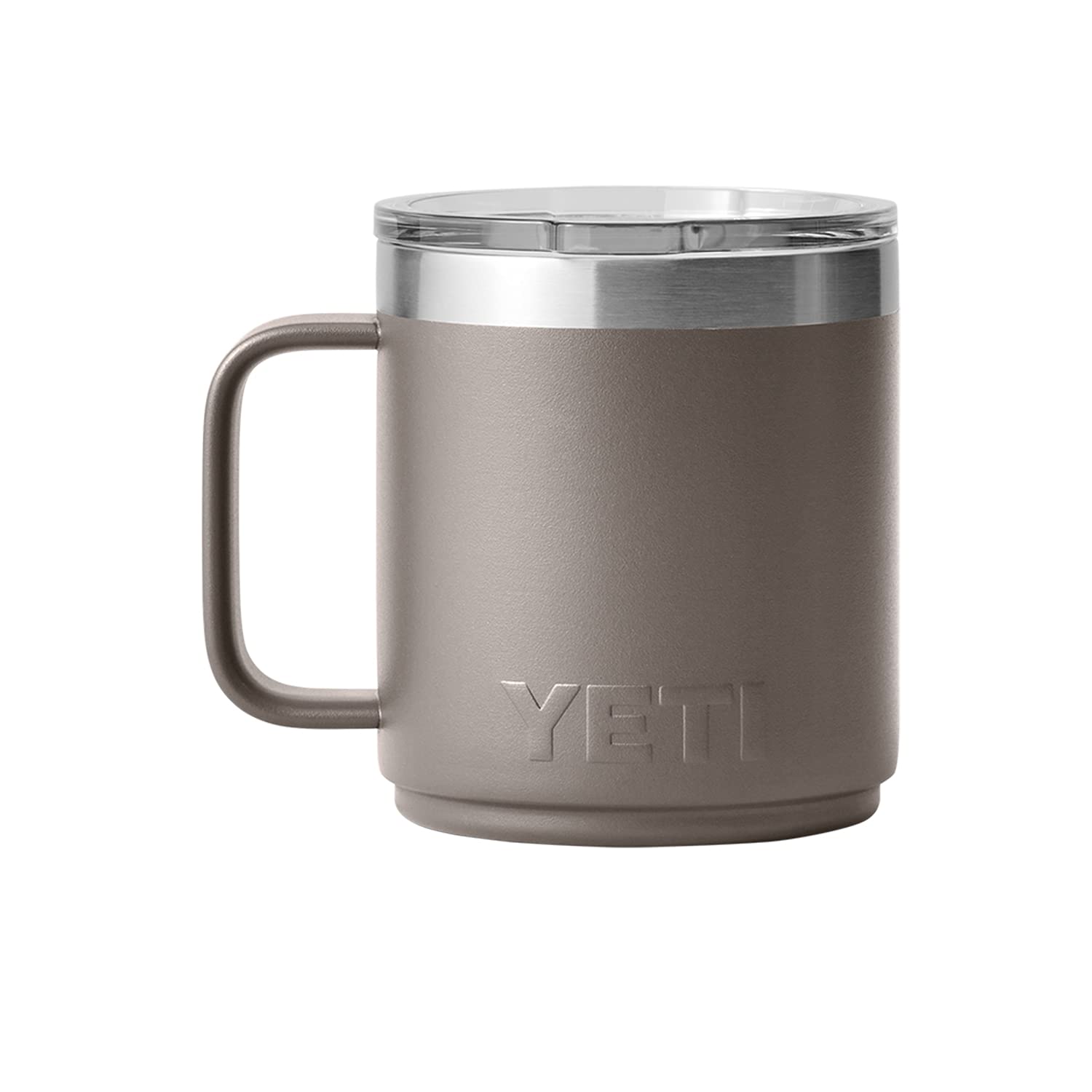 Yeti Rambler 10 Oz Stackable Mug, Stainless Steel, Vacuum Insulated With Magslider Lid, Sharptail Taupe