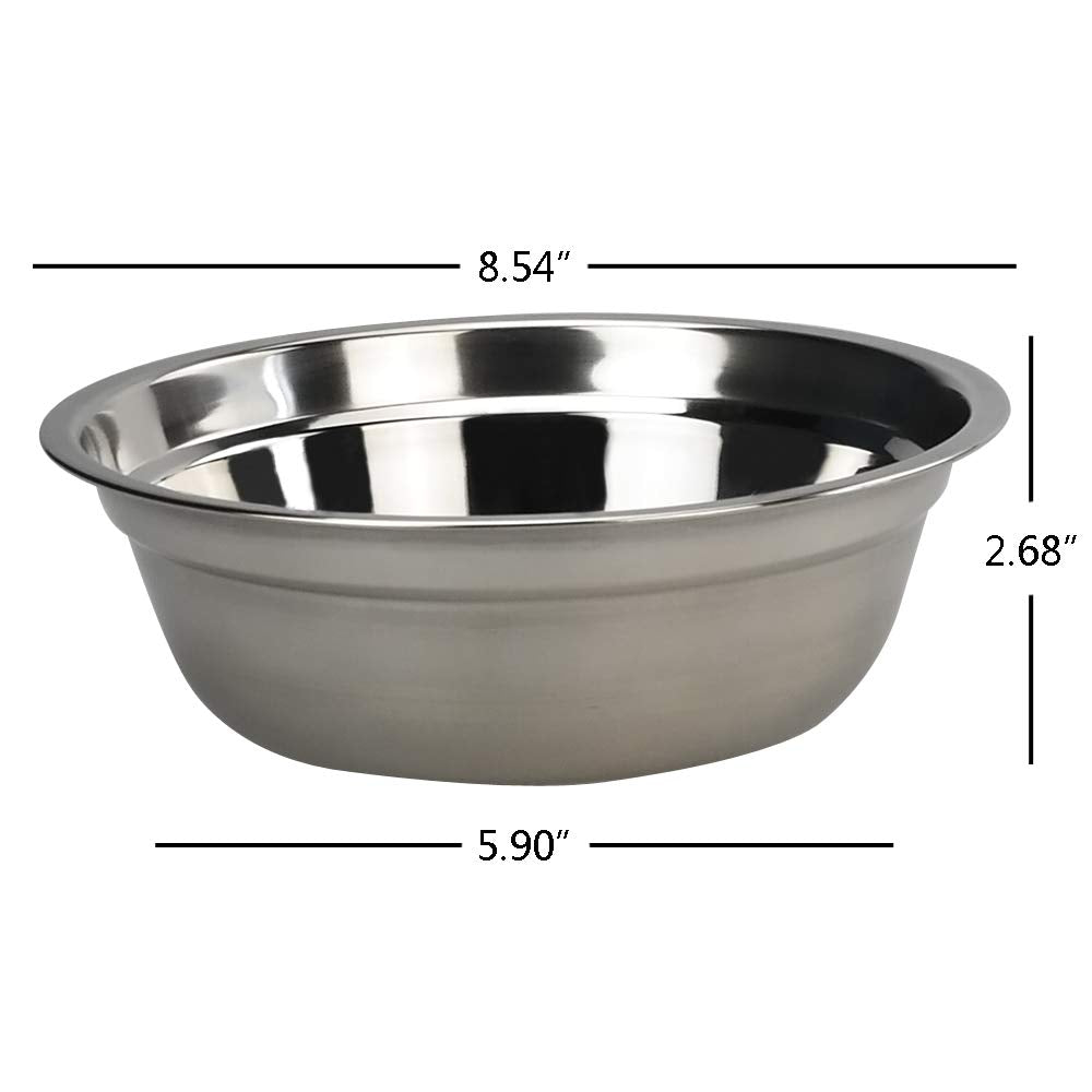 Begale 4-Pack Stainless Steel Mixing Bowls, Metal Prep Bowls