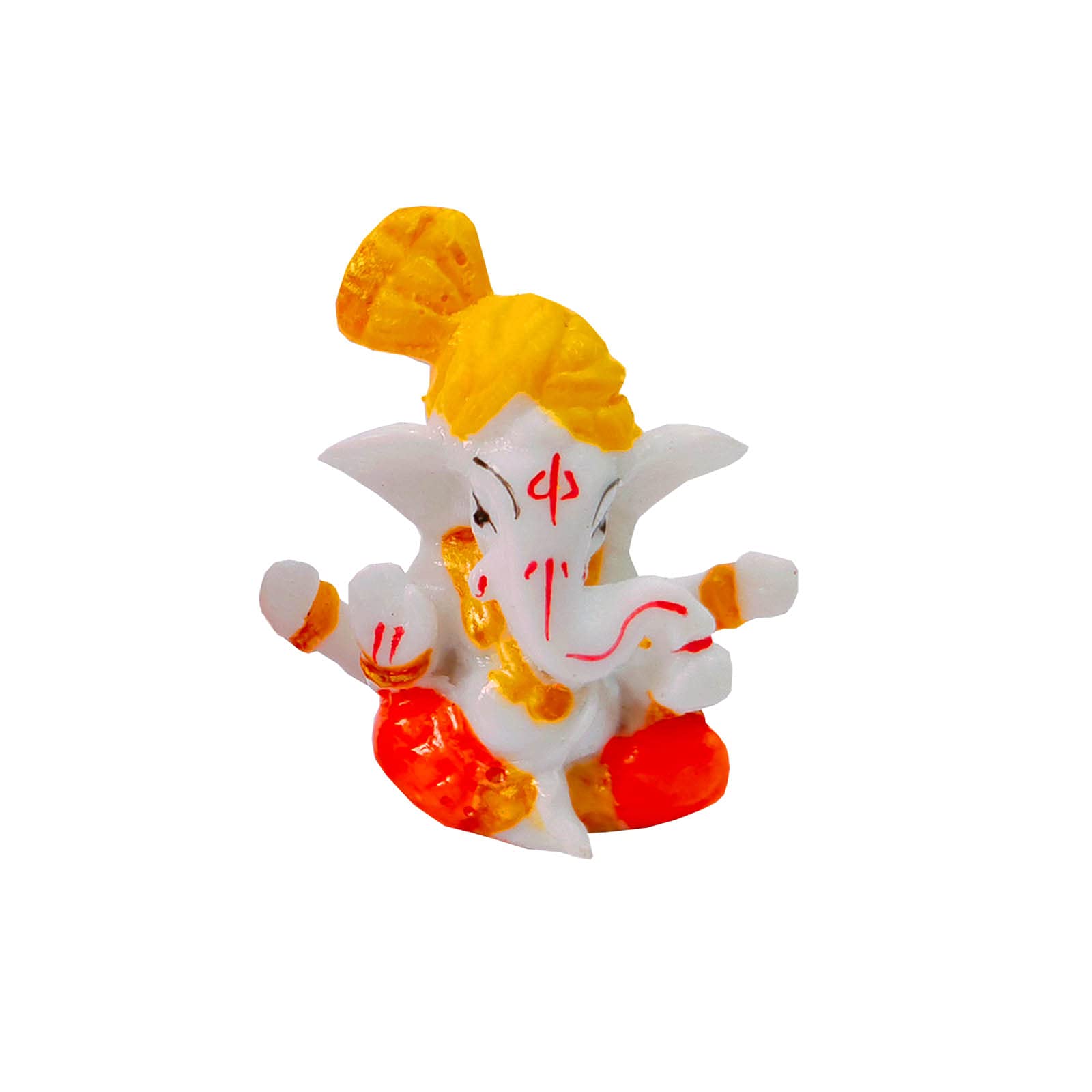 Buyent  Ganesh Ji For Car Dashboard Handcrafted Little Ganesha | Ganpati | Vinayak Idol Marble Lord Ganesh Decorative Statue For