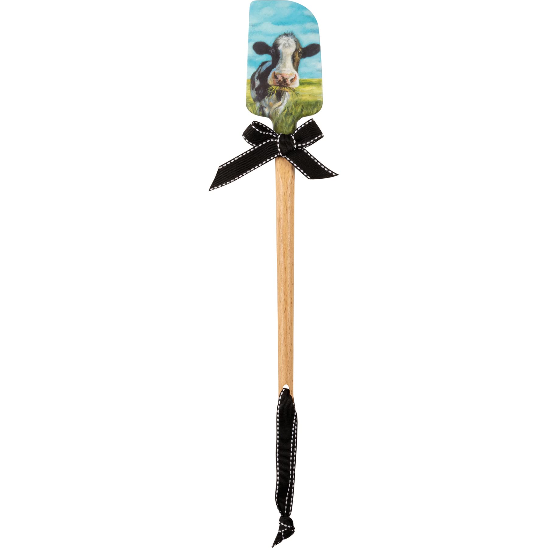 Primitives By Kathy Cow With A Mouthful Decorative Spatula