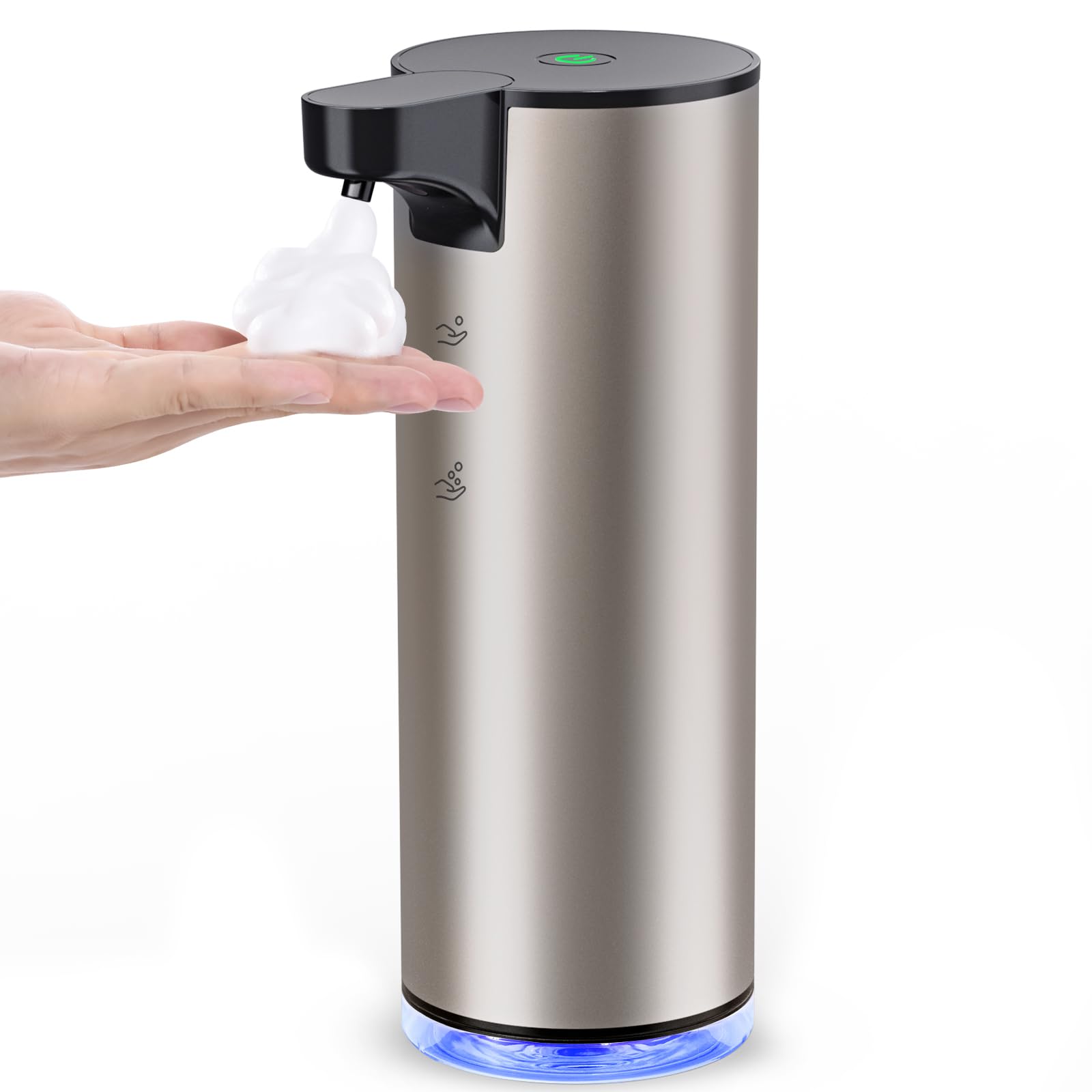 Automatic Soap Dispenser Foam Rechargeable: Touchless Soap Dispenser Stainless Steel With Sensor For Bathroom Kitchen