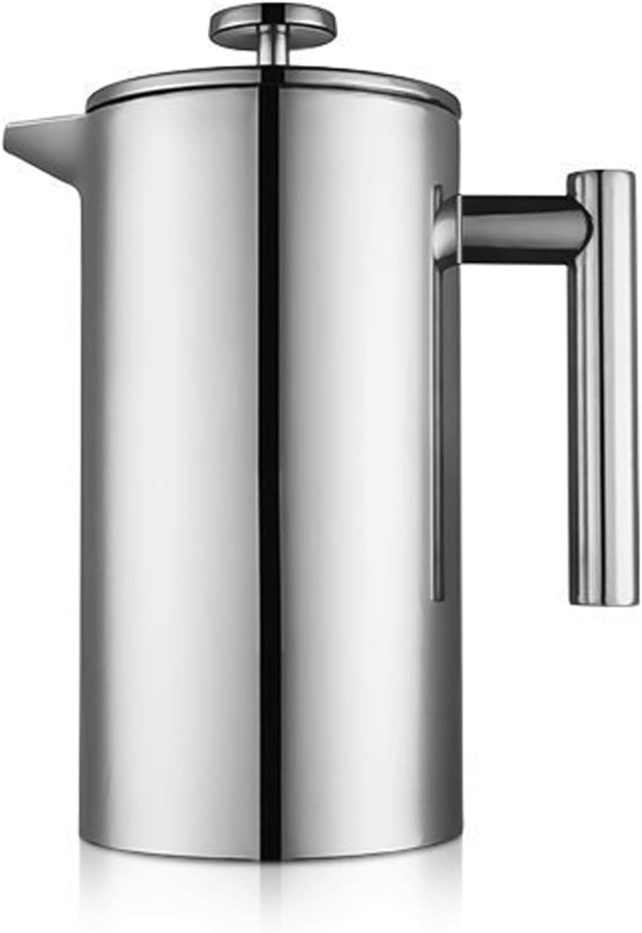 Meelio Stainless Steel French Press Coffee Maker 1500Ml, Double-Wall Insulated Large French Coffee Press For Travel Camping,Larg